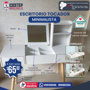 Escritorio tocador minimalista
