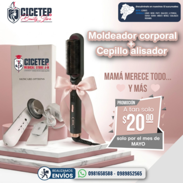 Moldeador corporal + cepillo alisador